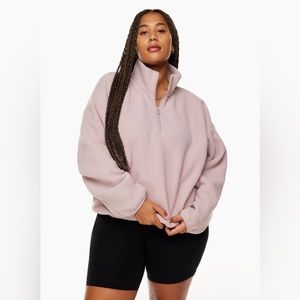Aritzia TNA Polar 1/4 Zip Fleece Sweatshirt